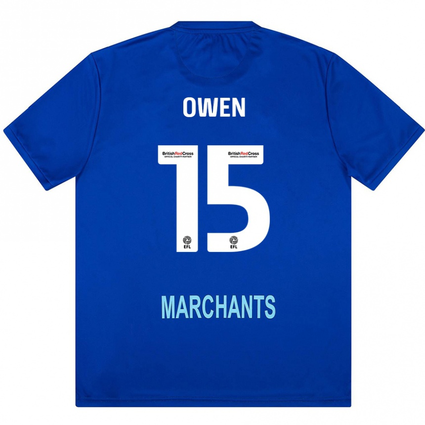 Enfant Football Maillot Emily Owen #15 Vert Tenues Extérieur 2024/25