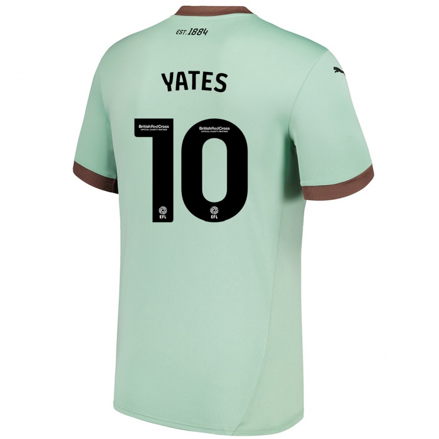 Enfant Football Maillot Jerry Yates #10 Vert Pâle Tenues Extérieur 2024/25