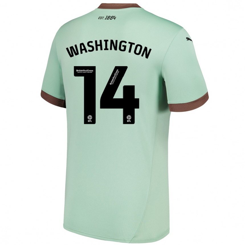 Enfant Football Maillot Conor Washington #14 Vert Pâle Tenues Extérieur 2024/25