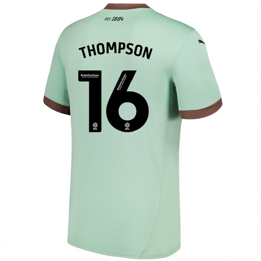 Enfant Football Maillot Liam Thompson #16 Vert Pâle Tenues Extérieur 2024/25