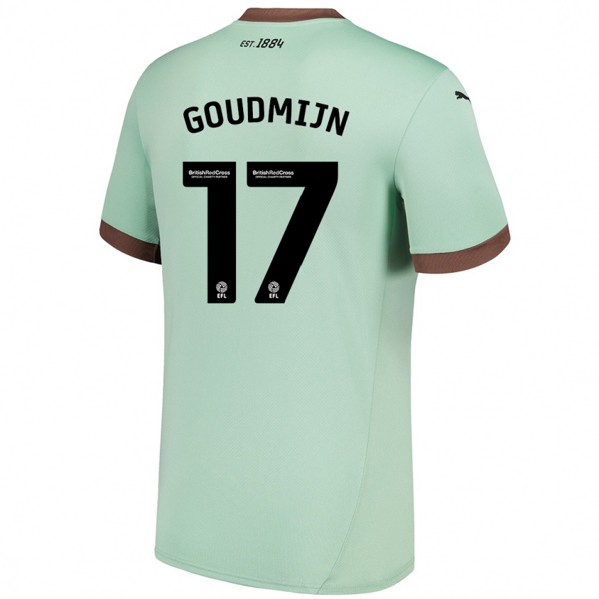 Enfant Football Maillot Kenzo Goudmijn #17 Vert Pâle Tenues Extérieur 2024/25