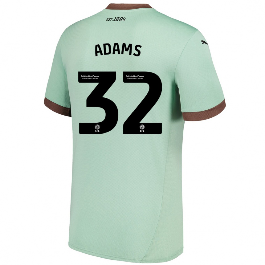 Enfant Football Maillot Ebou Adams #32 Vert Pâle Tenues Extérieur 2024/25