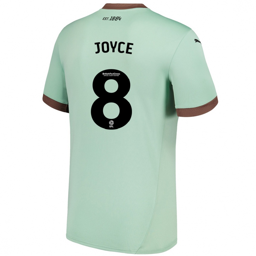 Enfant Football Maillot Emily Joyce #8 Vert Pâle Tenues Extérieur 2024/25