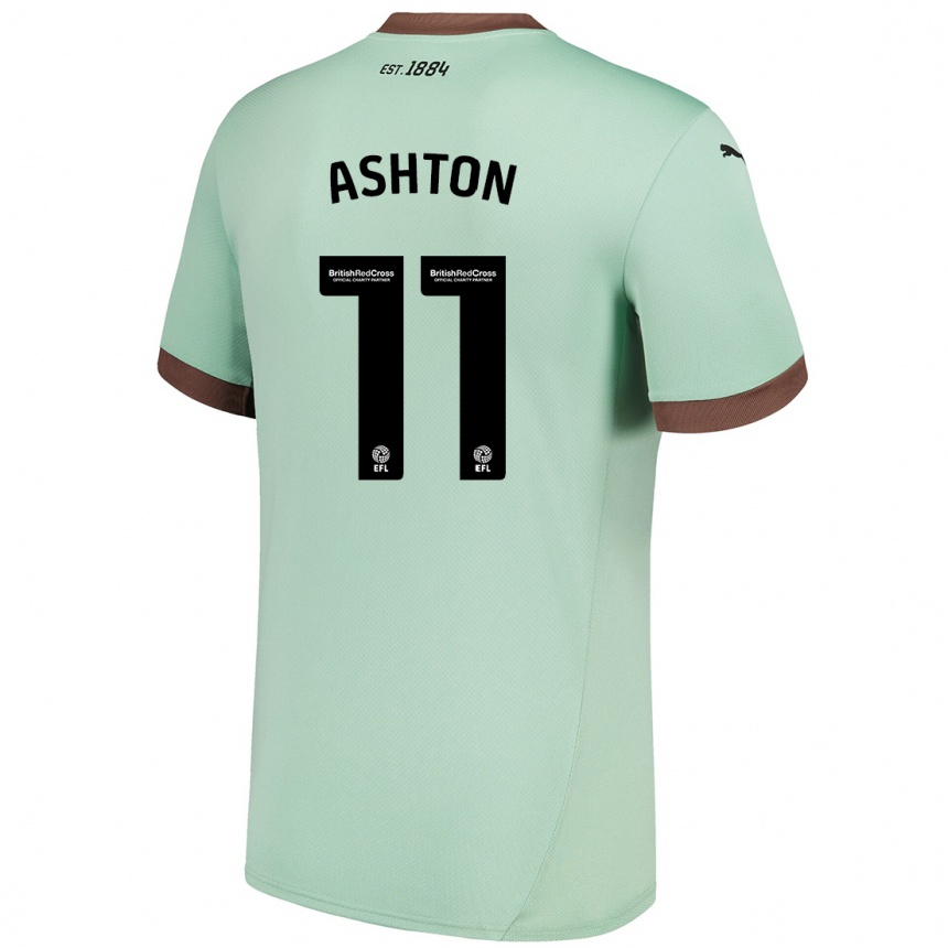 Enfant Football Maillot Eleanor Ashton #11 Vert Pâle Tenues Extérieur 2024/25