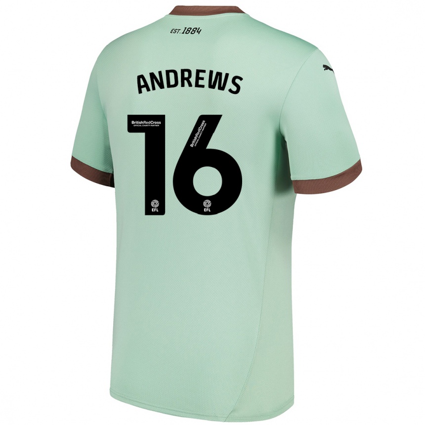 Enfant Football Maillot Marli Rhodes-Andrews #16 Vert Pâle Tenues Extérieur 2024/25