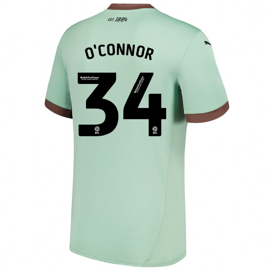 Enfant Football Maillot Dolcie O'connor #34 Vert Pâle Tenues Extérieur 2024/25