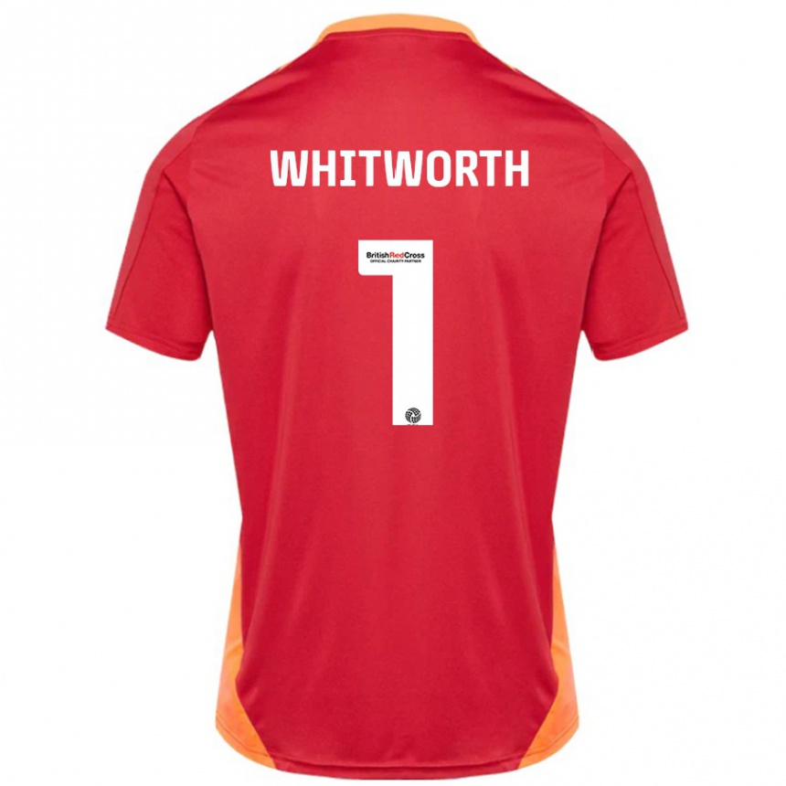 Enfant Football Maillot Joe Whitworth #1 Bleu Blanc Cassé Tenues Extérieur 2024/25