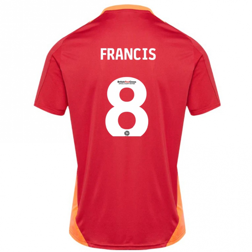 Enfant Football Maillot Ed Francis #8 Bleu Blanc Cassé Tenues Extérieur 2024/25