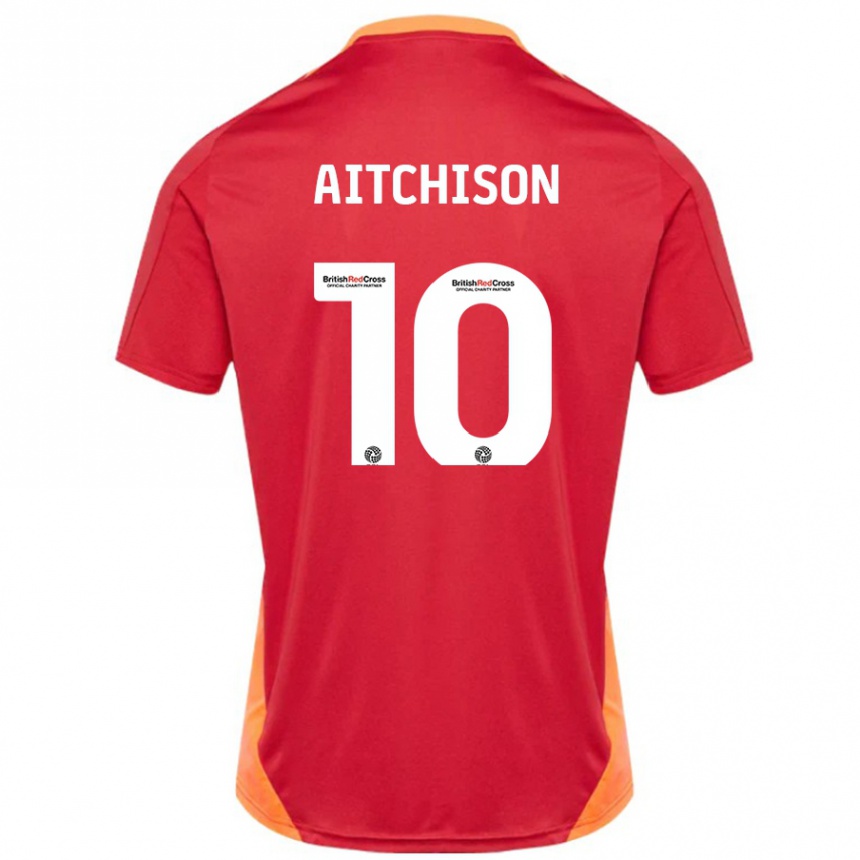 Enfant Football Maillot Jack Aitchison #10 Bleu Blanc Cassé Tenues Extérieur 2024/25