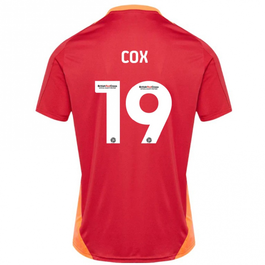 Enfant Football Maillot Sonny Cox #19 Bleu Blanc Cassé Tenues Extérieur 2024/25