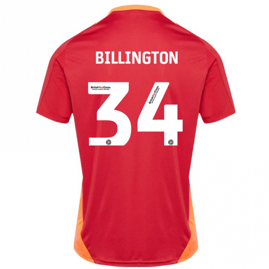 Enfant Football Maillot Gabe Billington #34 Bleu Blanc Cassé Tenues Extérieur 2024/25