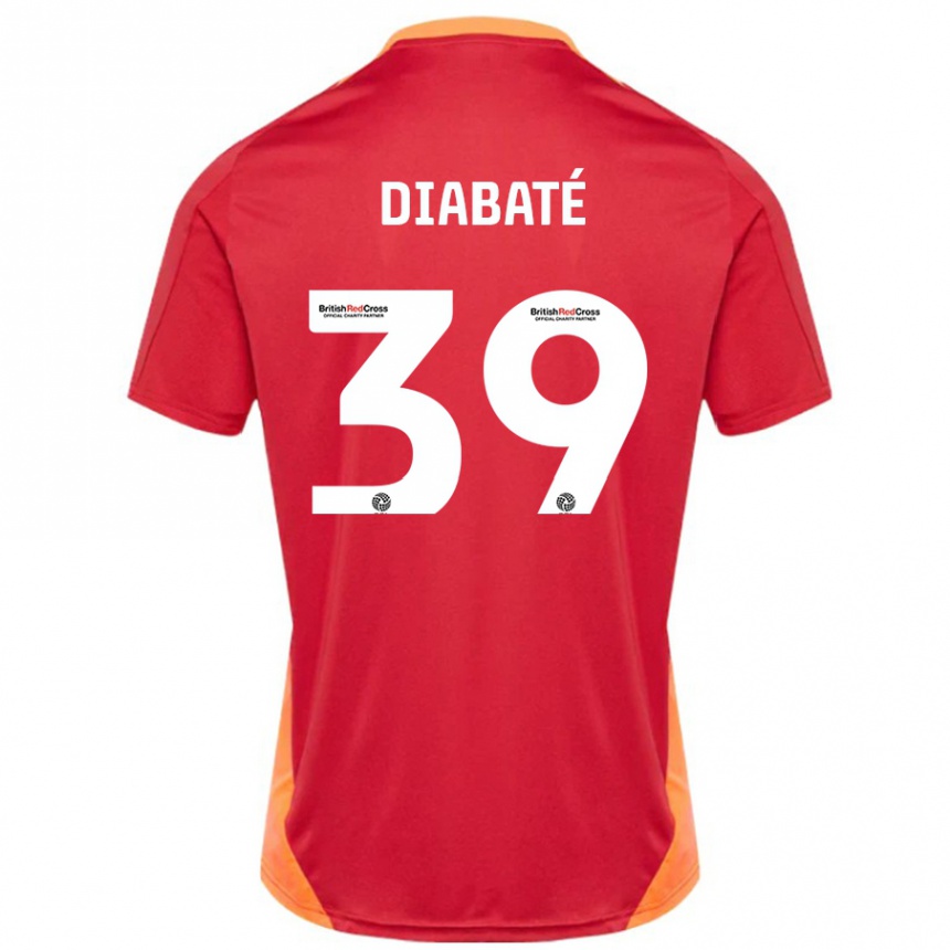 Enfant Football Maillot Cheick Diabaté #39 Bleu Blanc Cassé Tenues Extérieur 2024/25