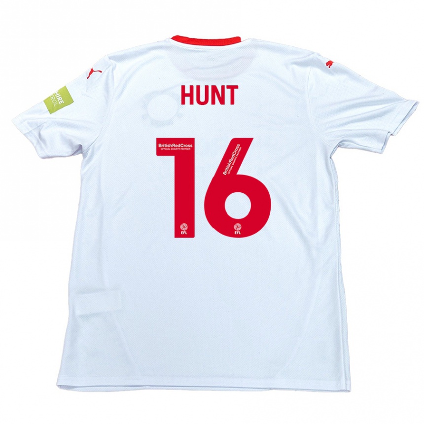 Enfant Football Maillot Mackenzie Hunt #16 Blanc Tenues Extérieur 2024/25