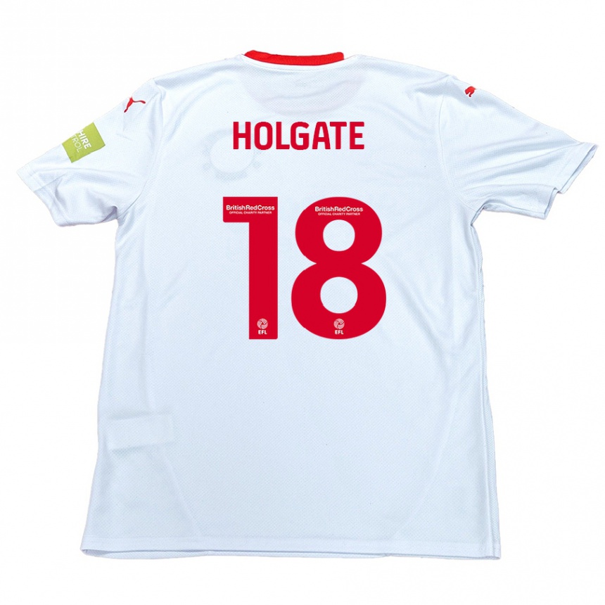 Enfant Football Maillot Harrison Holgate #18 Blanc Tenues Extérieur 2024/25