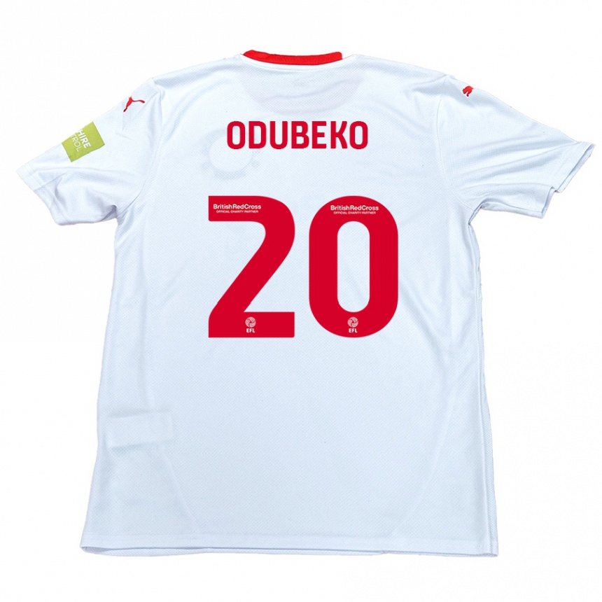 Enfant Football Maillot Mipo Odubeko #20 Blanc Tenues Extérieur 2024/25