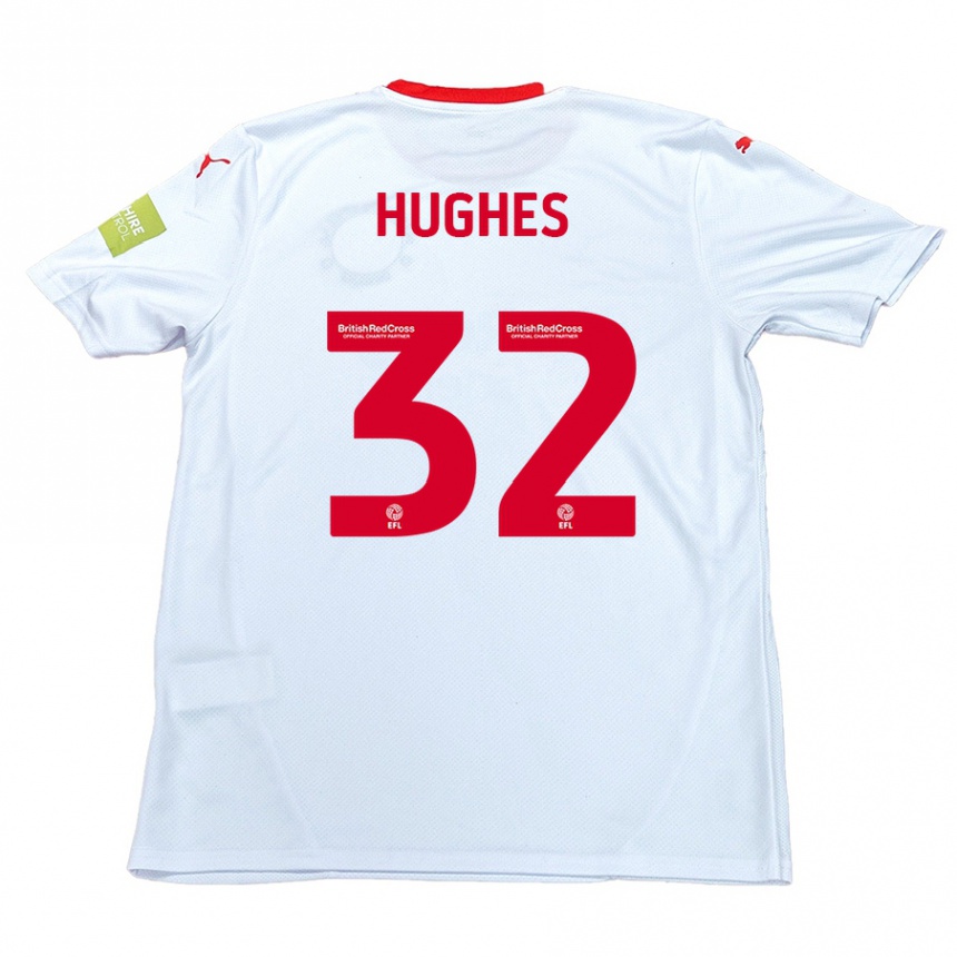 Enfant Football Maillot Kayden Hughes #32 Blanc Tenues Extérieur 2024/25