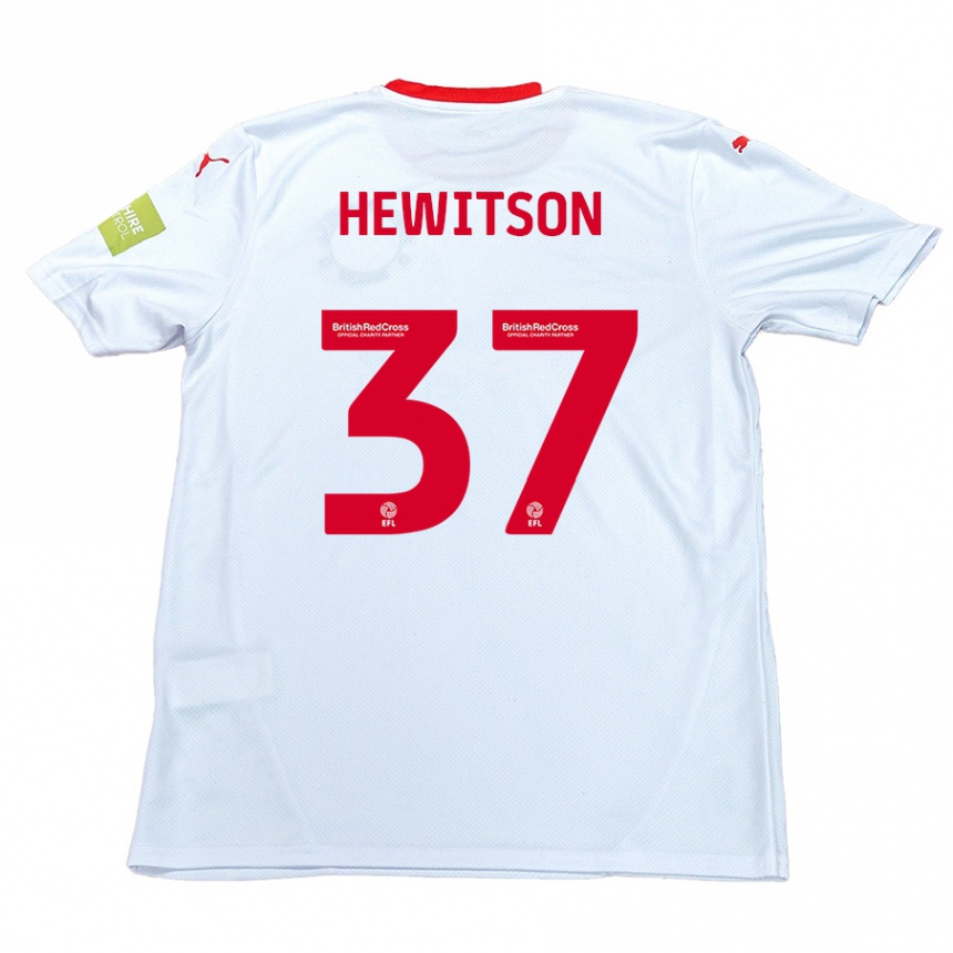 Enfant Football Maillot Luke Hewitson #37 Blanc Tenues Extérieur 2024/25