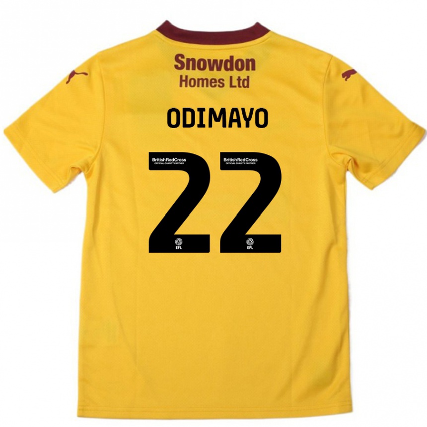 Enfant Football Maillot Akin Odimayo #22 Orange Bordeaux Tenues Extérieur 2024/25