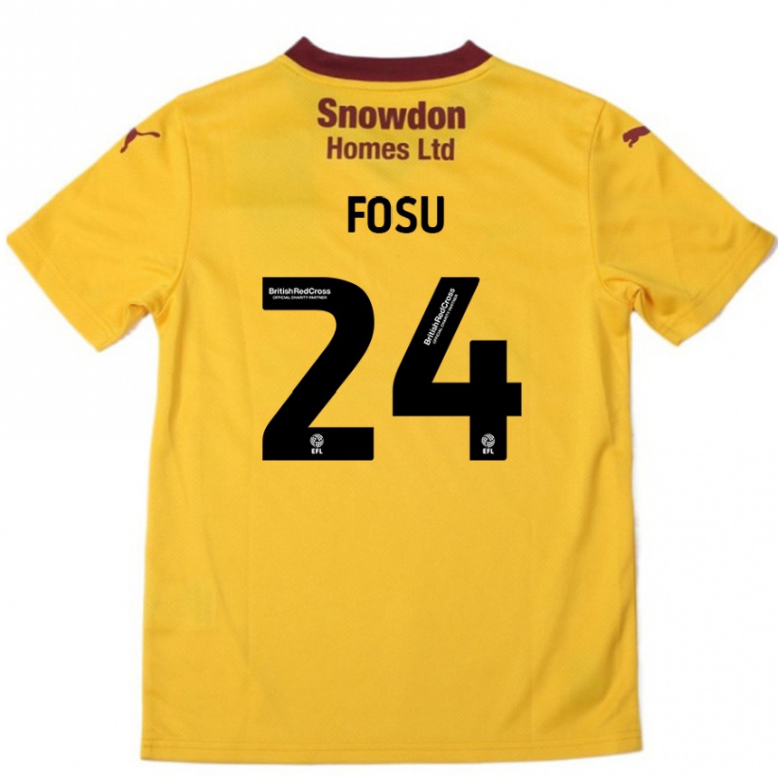 Enfant Football Maillot Tariqe Fosu #24 Orange Bordeaux Tenues Extérieur 2024/25