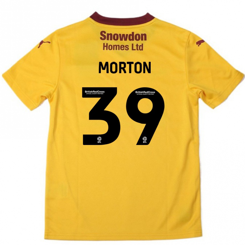 Enfant Football Maillot Callum Morton #39 Orange Bordeaux Tenues Extérieur 2024/25