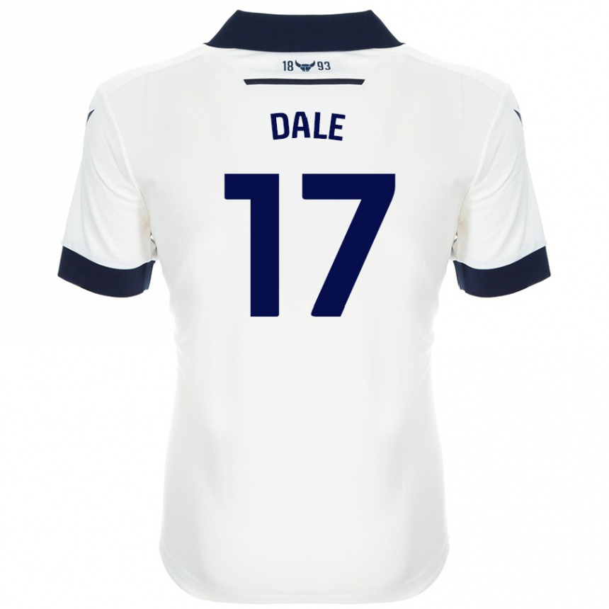 Enfant Football Maillot Owen Dale #17 Blanc Bleu Marine Tenues Extérieur 2024/25