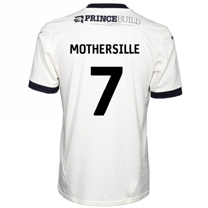 Enfant Football Maillot Malik Mothersille #7 Blanc Cassé Noir Tenues Extérieur 2024/25