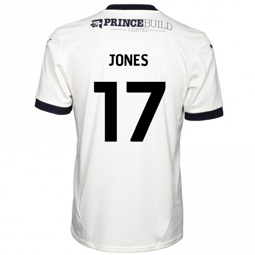 Enfant Football Maillot Ricky-Jade Jones #17 Blanc Cassé Noir Tenues Extérieur 2024/25