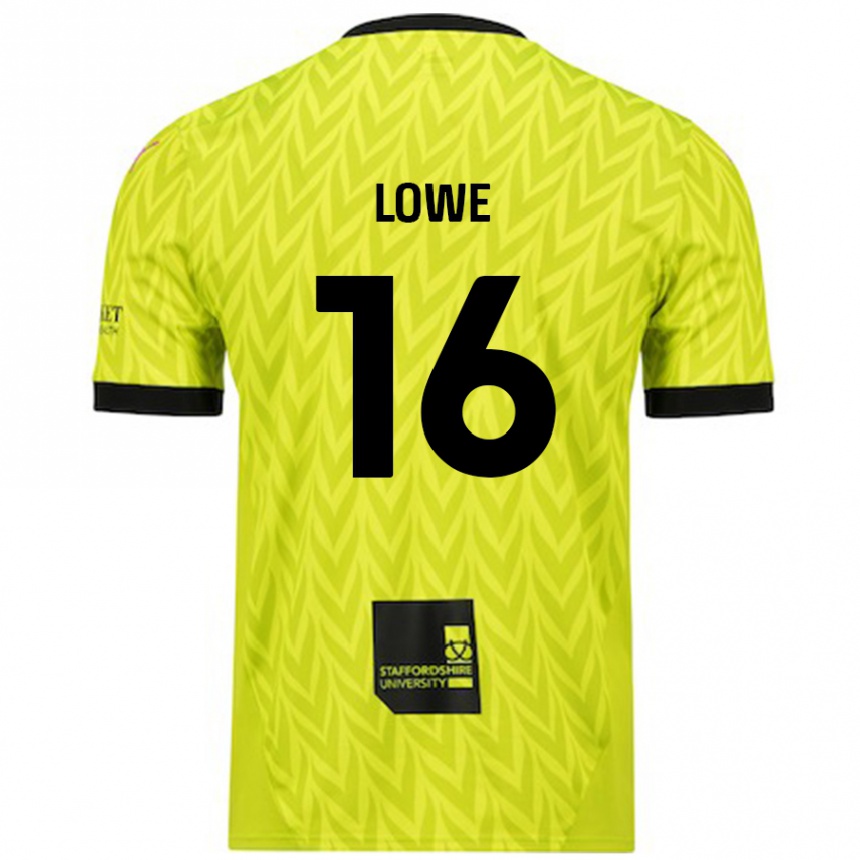 Enfant Football Maillot Jason Lowe #16 Vert Fluo Tenues Extérieur 2024/25