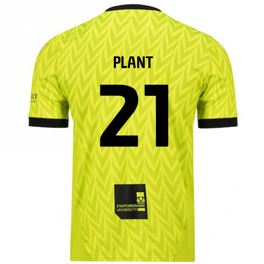 Enfant Football Maillot James Plant #21 Vert Fluo Tenues Extérieur 2024/25