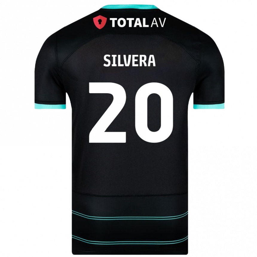 Enfant Football Maillot Sam Silvera #20 Noir Tenues Extérieur 2024/25