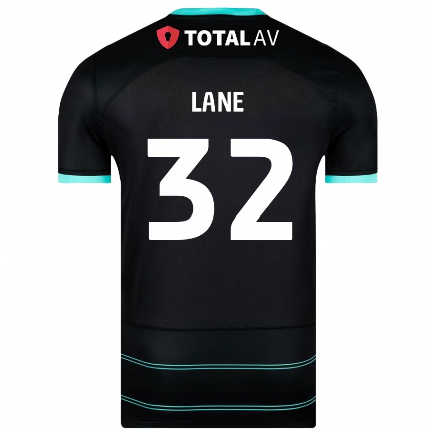 Enfant Football Maillot Paddy Lane #32 Noir Tenues Extérieur 2024/25