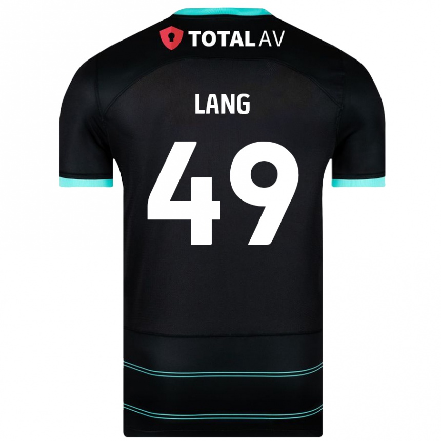 Enfant Football Maillot Callum Lang #49 Noir Tenues Extérieur 2024/25