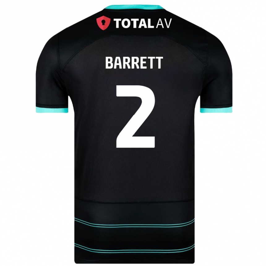 Enfant Football Maillot Nicole Barrett #2 Noir Tenues Extérieur 2024/25