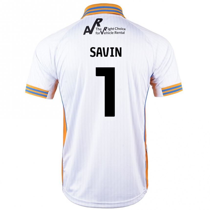 Enfant Football Maillot Toby Savin #1 Blanc Tenues Extérieur 2024/25