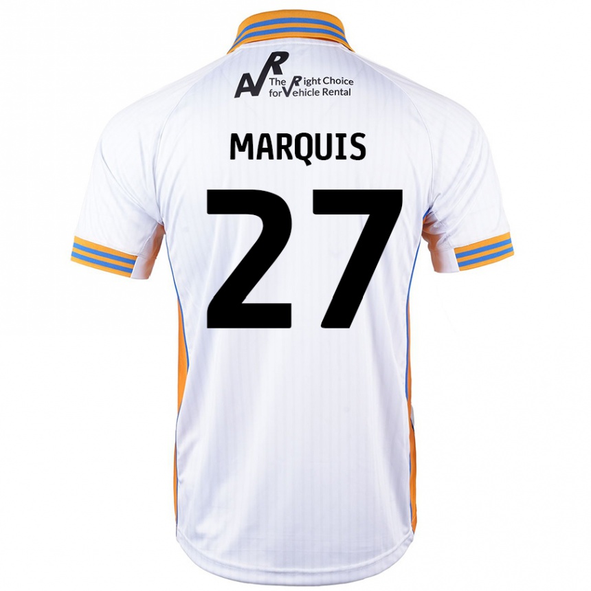 Enfant Football Maillot John Marquis #27 Blanc Tenues Extérieur 2024/25