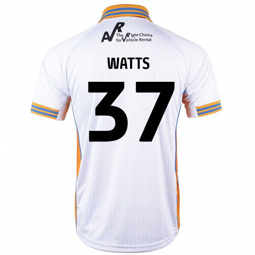 Enfant Football Maillot Harvey Watts #37 Blanc Tenues Extérieur 2024/25