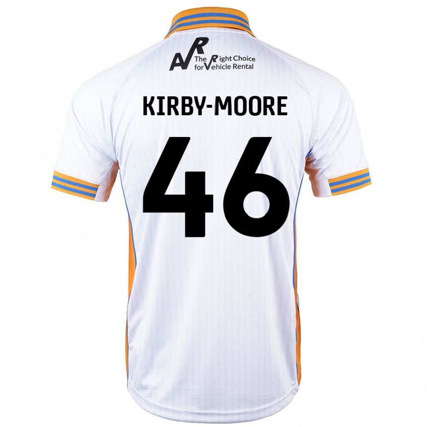 Enfant Football Maillot Harvey Kirby-Moore #46 Blanc Tenues Extérieur 2024/25