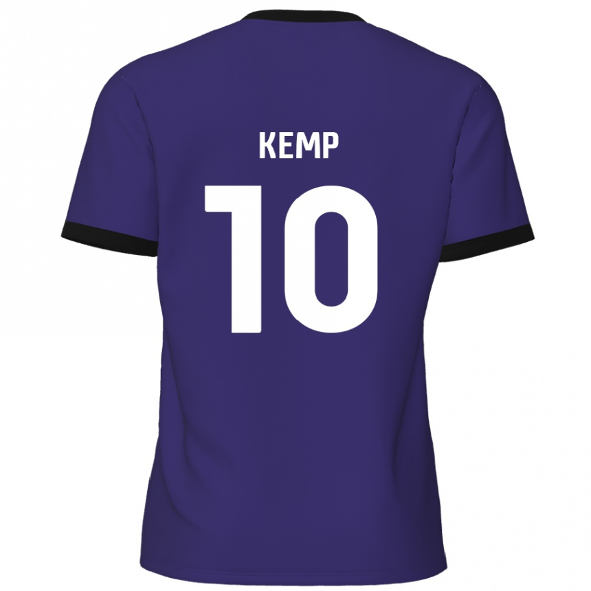 Enfant Football Maillot Dan Kemp #10 Violet Tenues Extérieur 2024/25