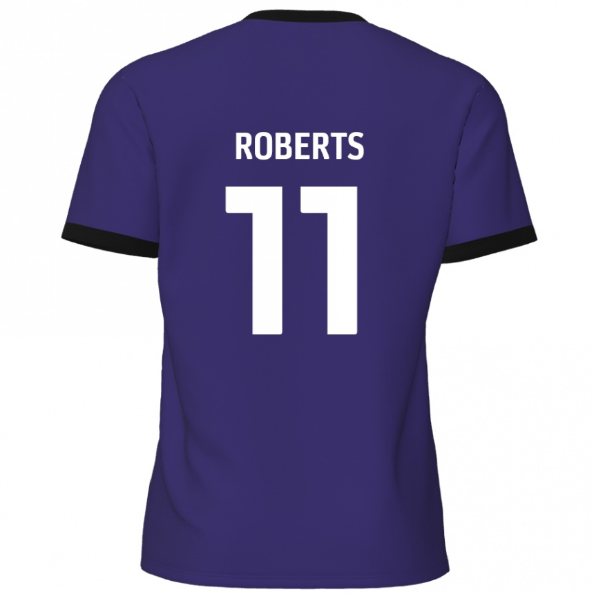 Enfant Football Maillot Jordan Roberts #11 Violet Tenues Extérieur 2024/25