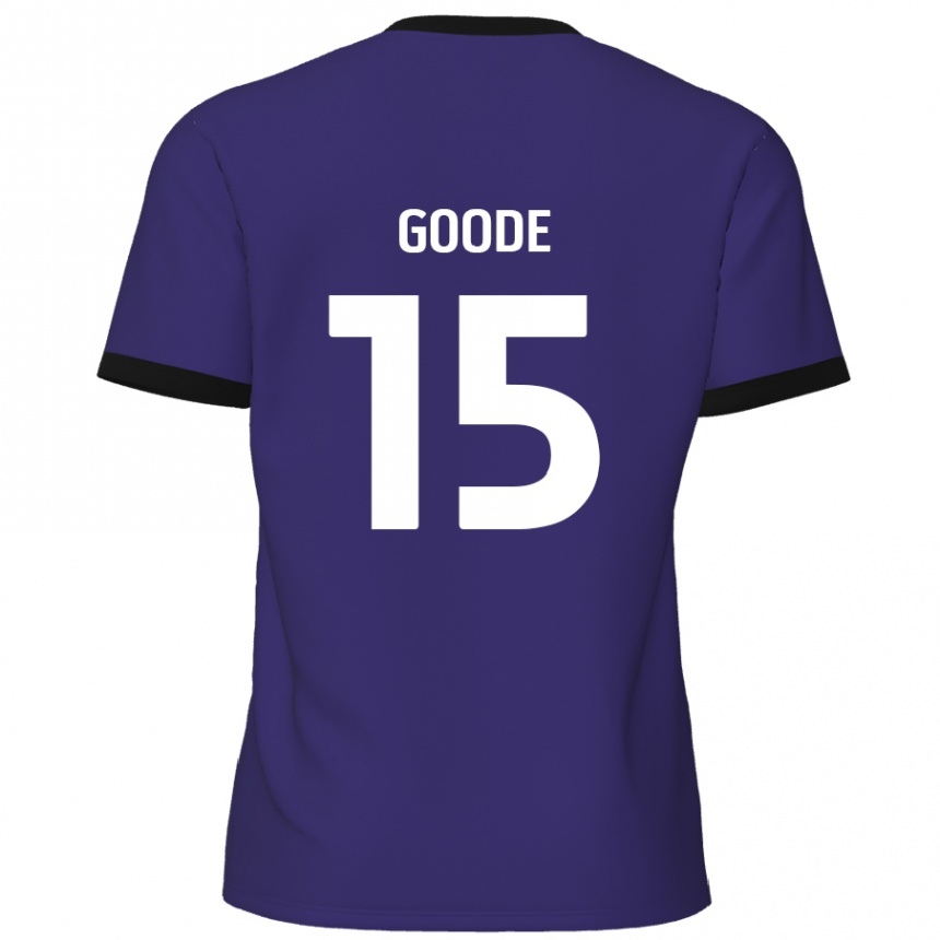 Enfant Football Maillot Charlie Goode #15 Violet Tenues Extérieur 2024/25