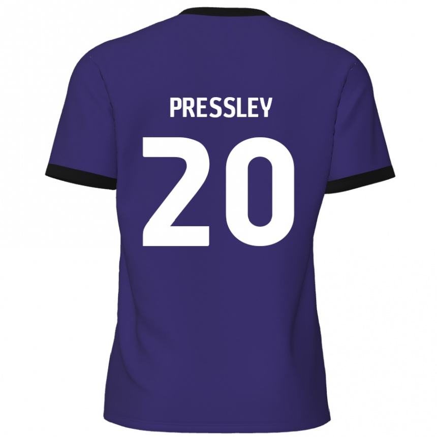 Enfant Football Maillot Aaron Pressley #20 Violet Tenues Extérieur 2024/25