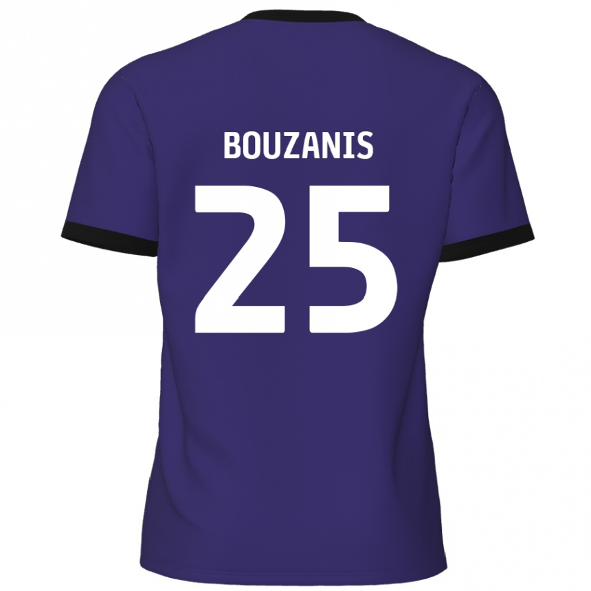 Enfant Football Maillot Dean Bouzanis #25 Violet Tenues Extérieur 2024/25