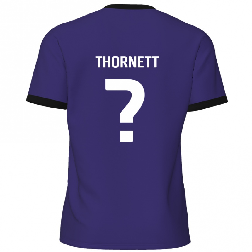 Enfant Football Maillot Alfie Thornett #0 Violet Tenues Extérieur 2024/25