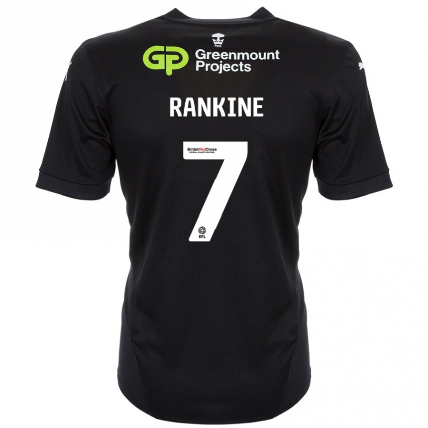 Enfant Football Maillot Dion Rankine #7 Noir Tenues Extérieur 2024/25