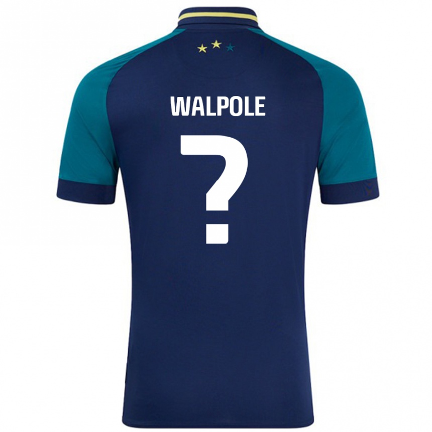 Enfant Football Maillot Alex Walpole #0 Marine Vert Foncé Tenues Extérieur 2024/25