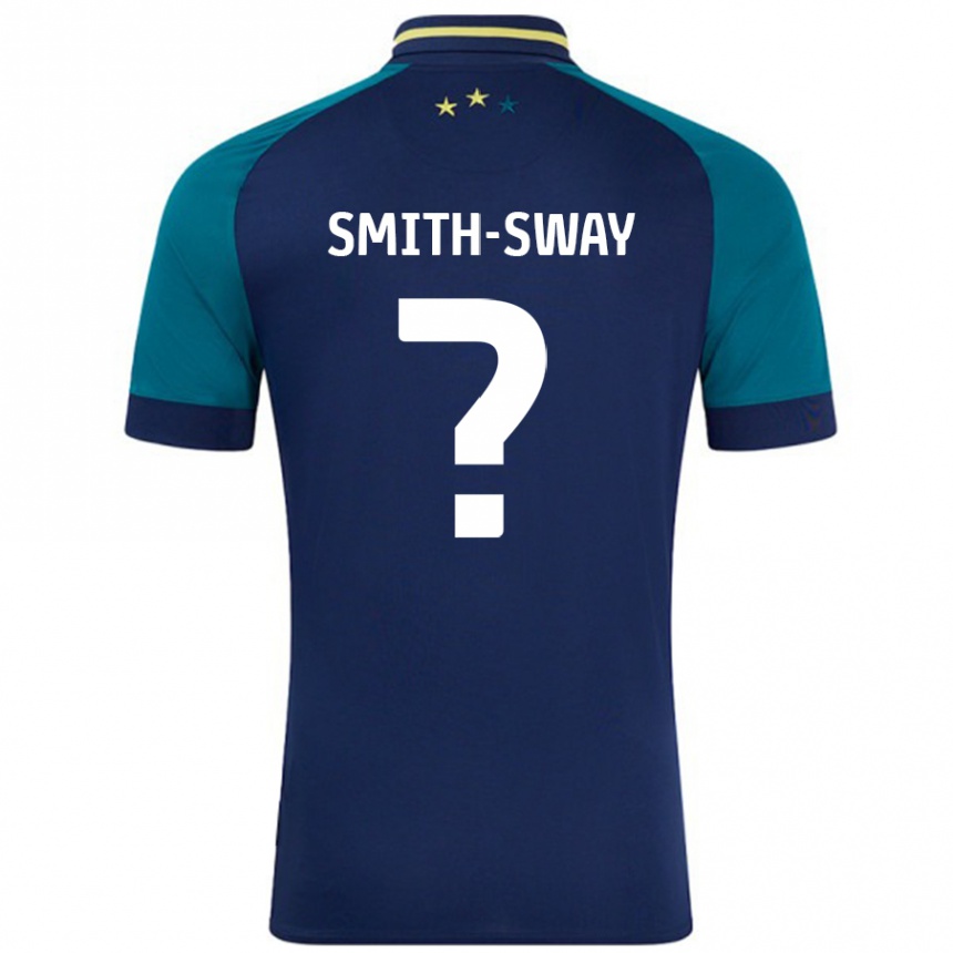 Enfant Football Maillot Jay Smith-Sway #0 Marine Vert Foncé Tenues Extérieur 2024/25