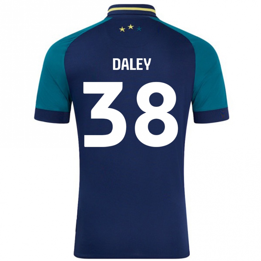 Enfant Football Maillot Luke Daley #38 Marine Vert Foncé Tenues Extérieur 2024/25