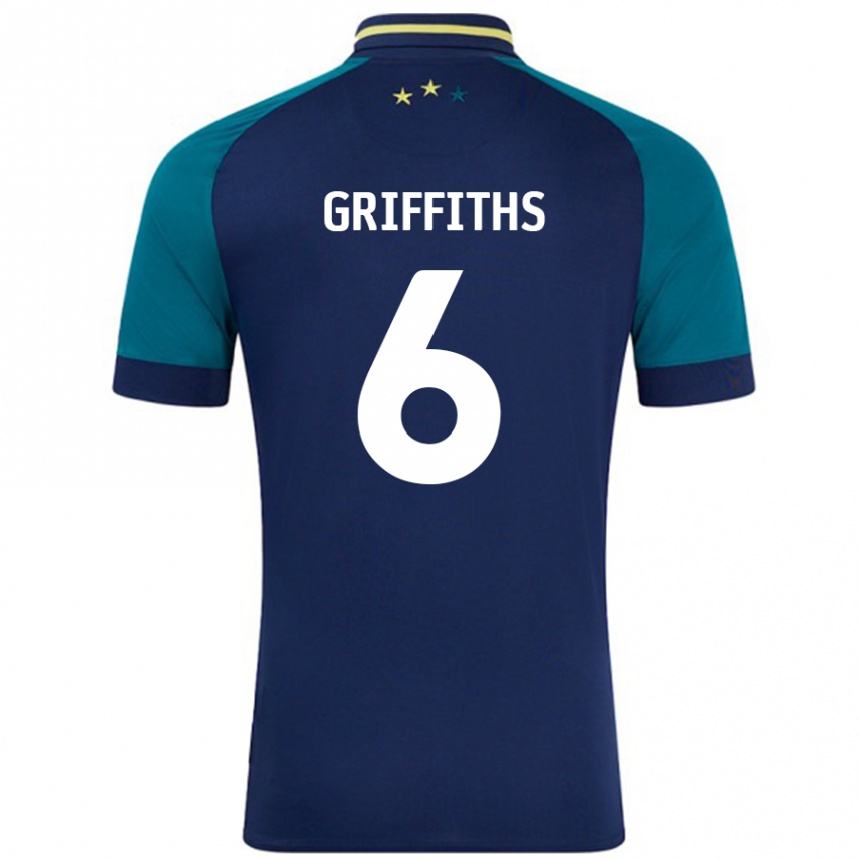 Enfant Football Maillot Lauren Griffiths #6 Marine Vert Foncé Tenues Extérieur 2024/25