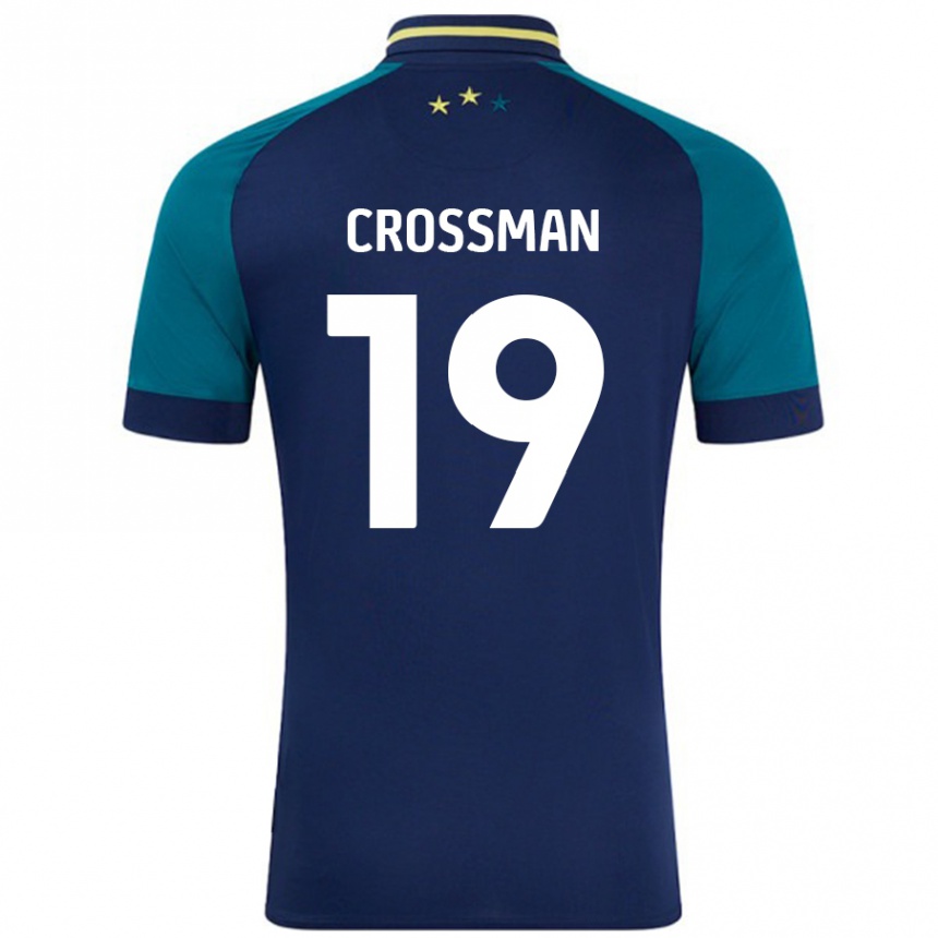 Enfant Football Maillot Paige Crossman #19 Marine Vert Foncé Tenues Extérieur 2024/25