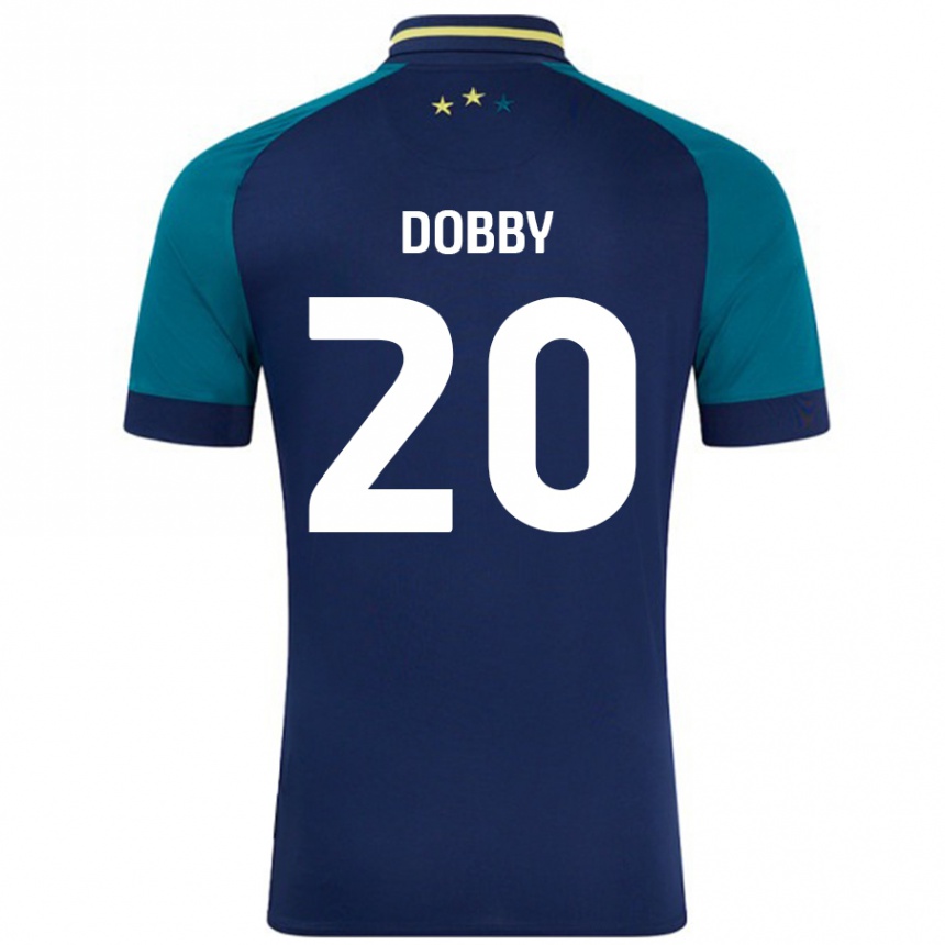 Enfant Football Maillot Sarah Dobby #20 Marine Vert Foncé Tenues Extérieur 2024/25